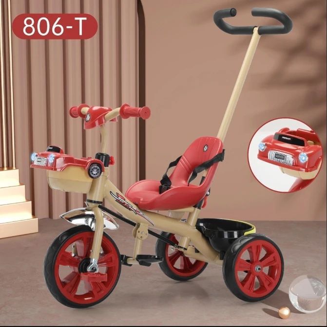 Tricycle Avec Poussette pour Enfant Jusqu'a 4ans