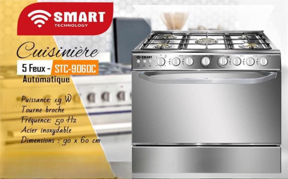 SMART TECHNOLOGY Gazinière 5 Feux Avec Four