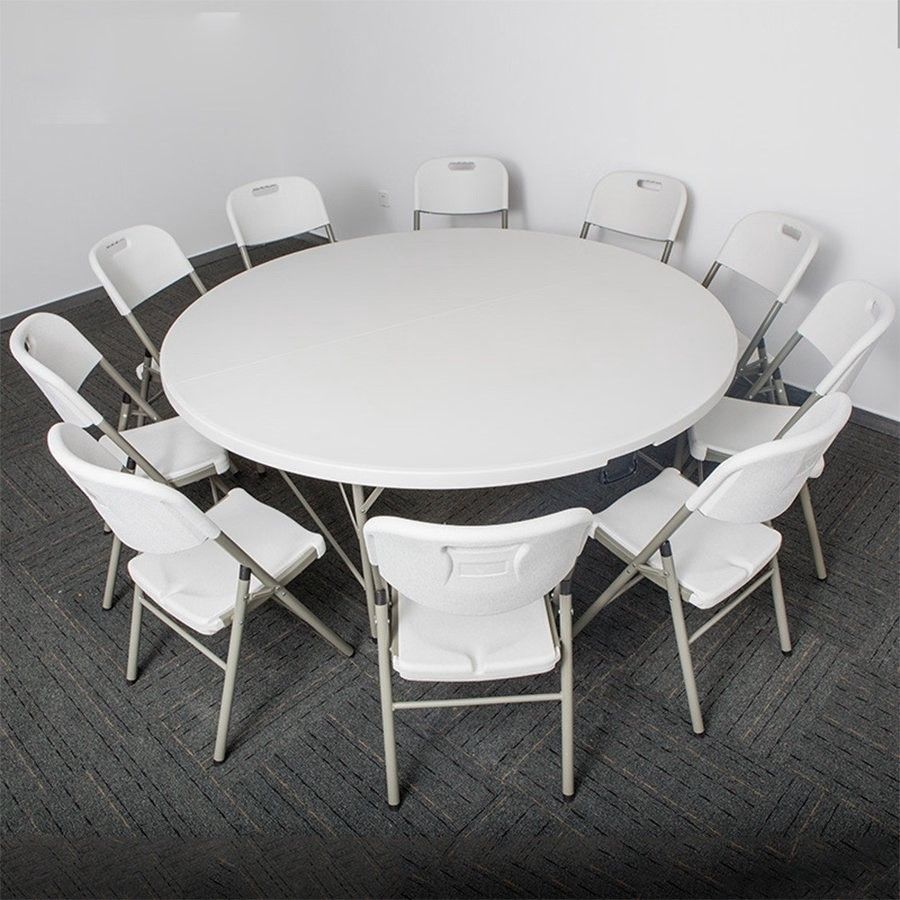 TABLE RONDE PLIANTE 1m 80