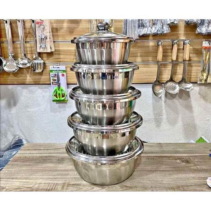 5 SOUPIERES EN ACIER