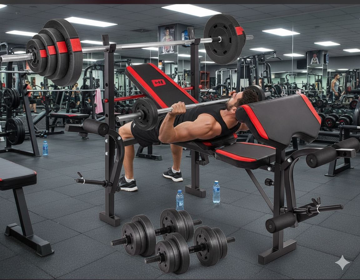 Banc de musculation pliable multifonction