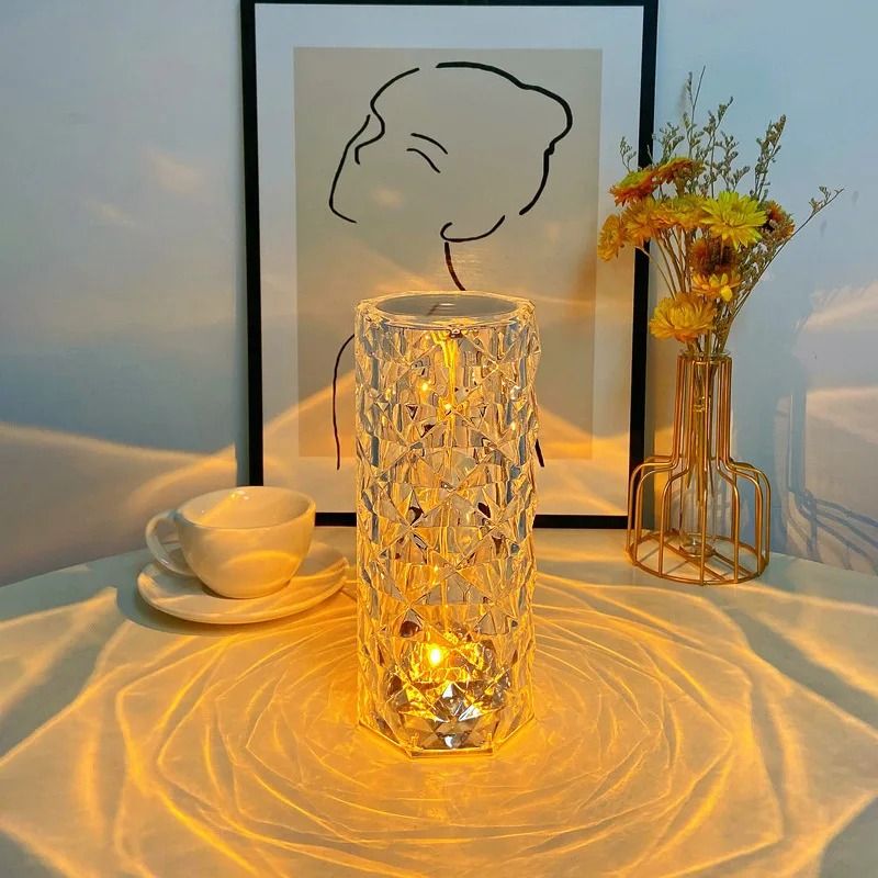 Lampe de table Rose en cristal
