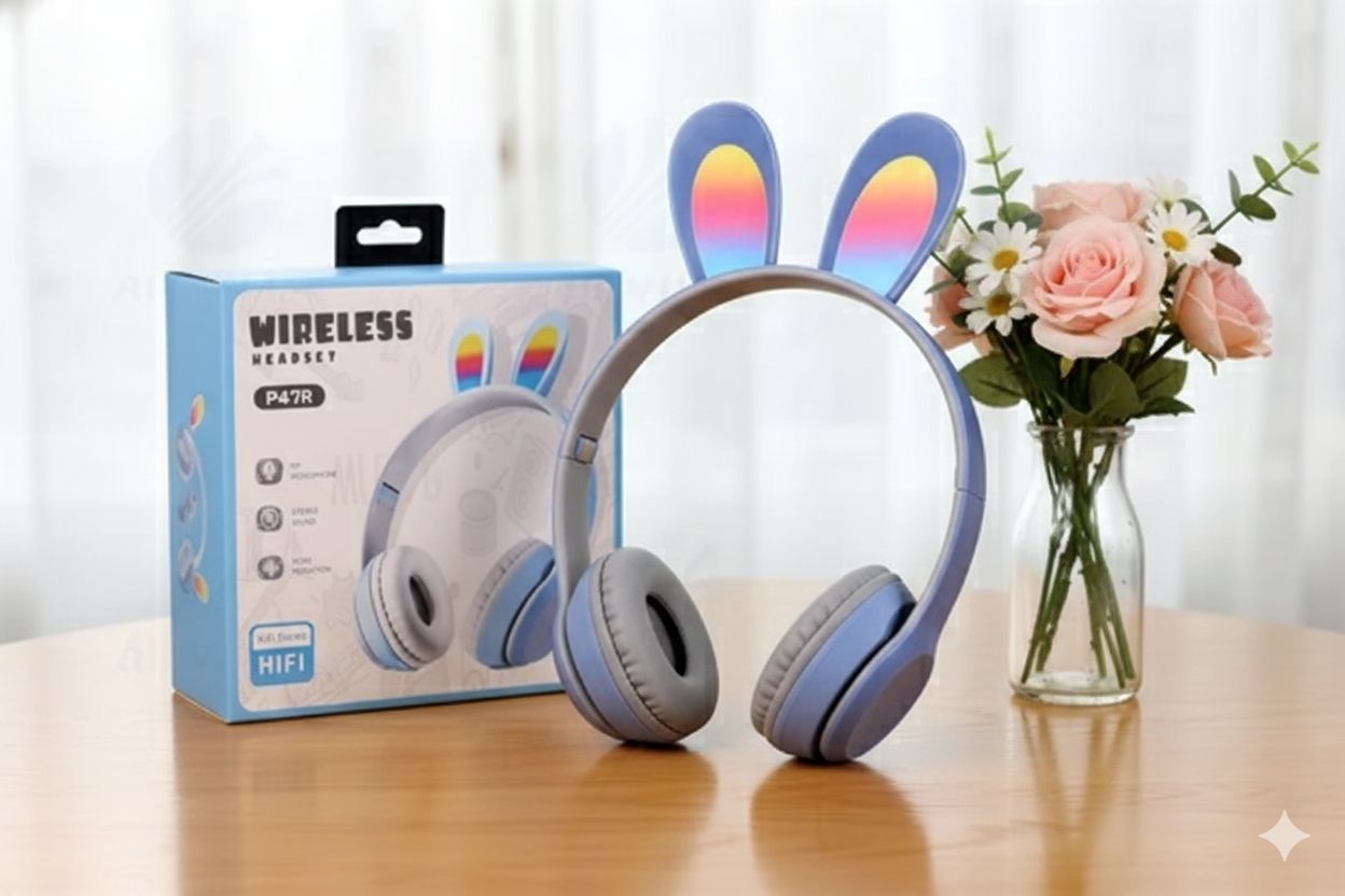 Casques supra-auriculaires d'oreilles de lapin