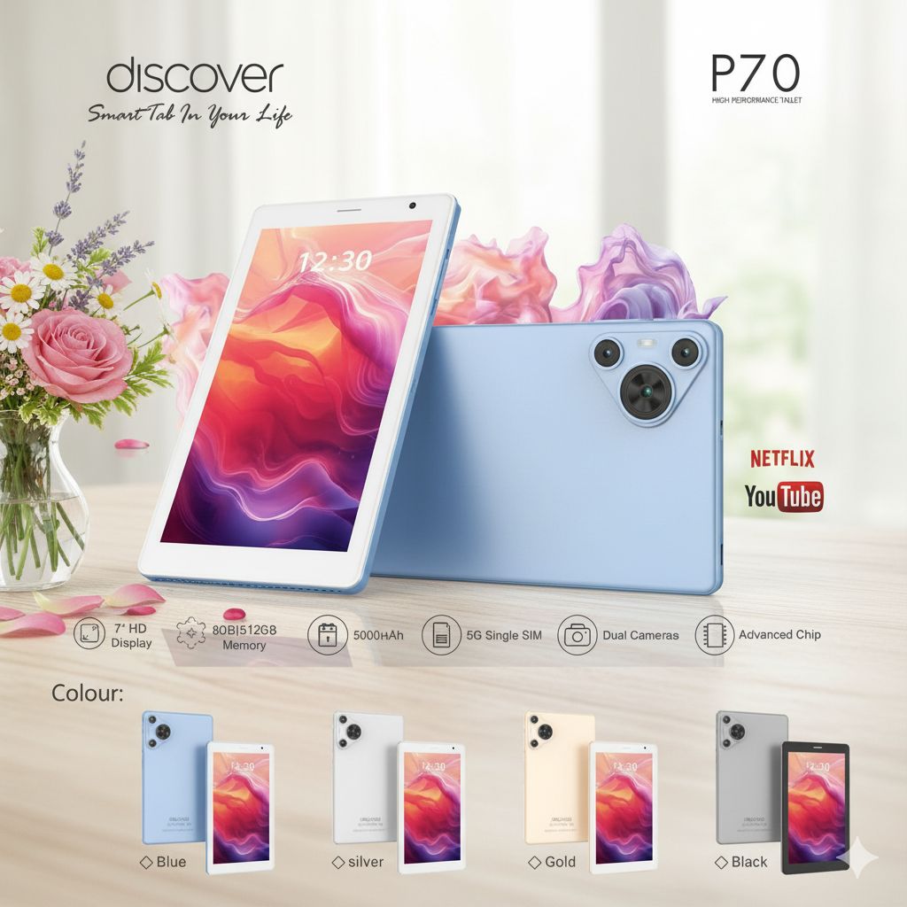 Tablette Discover P70 accès d'une puce