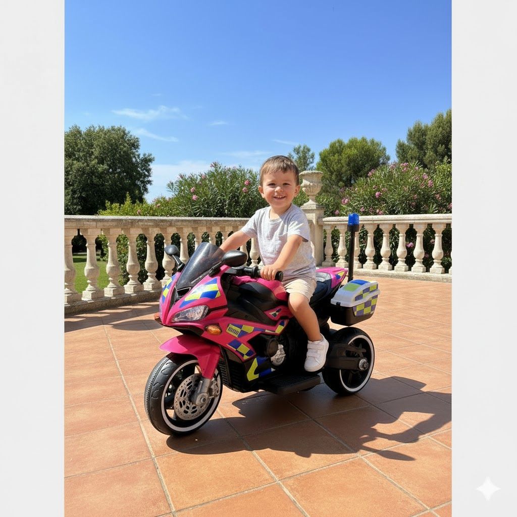 Moto jouet électrique pour enfants.