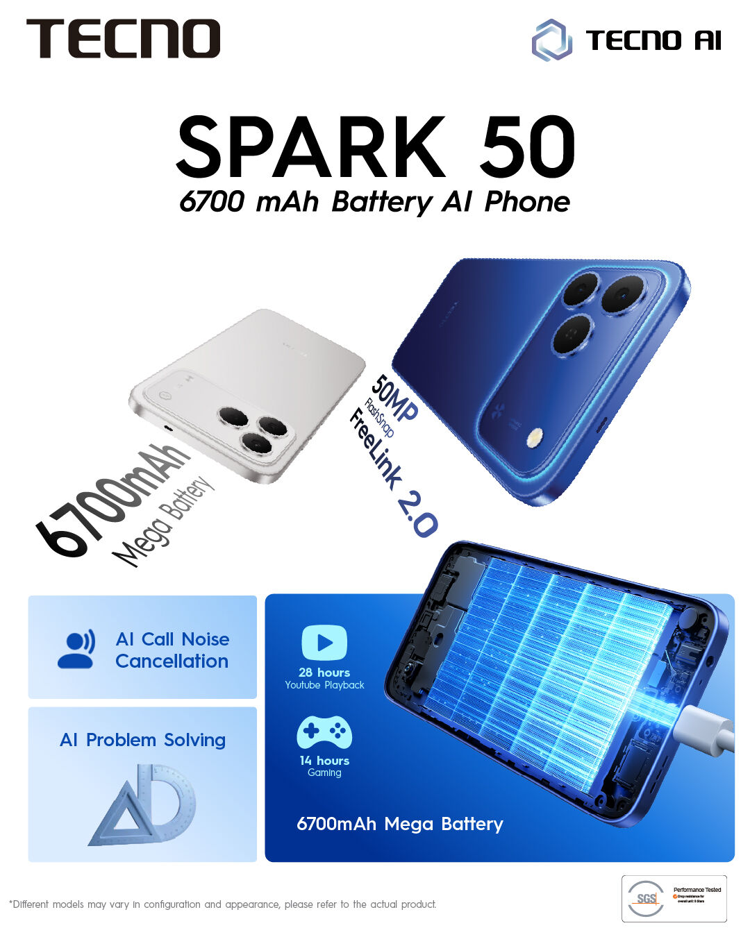 Le Tecno Spark 50 128G
