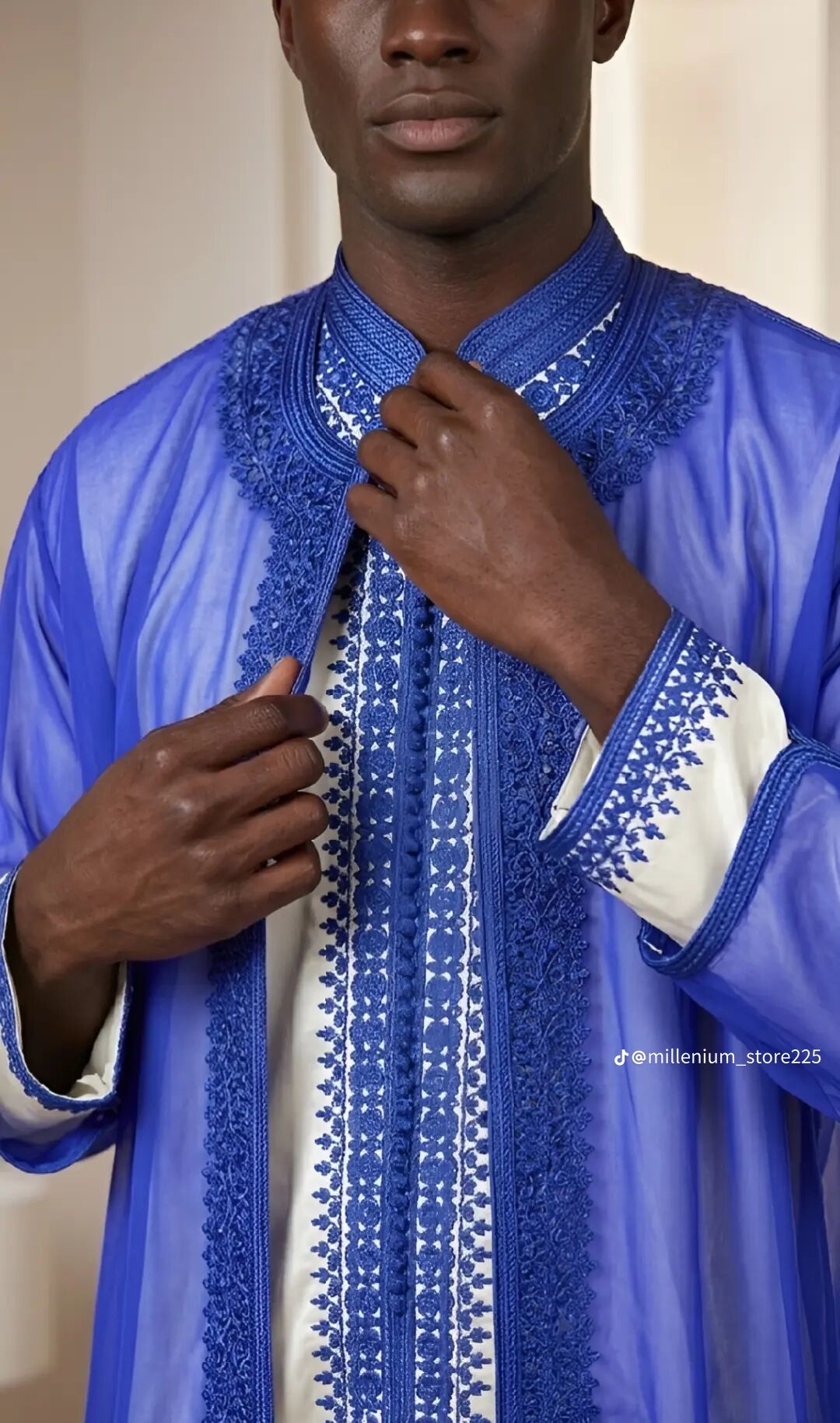 Boubou Marocain 3 Pièces Premium
