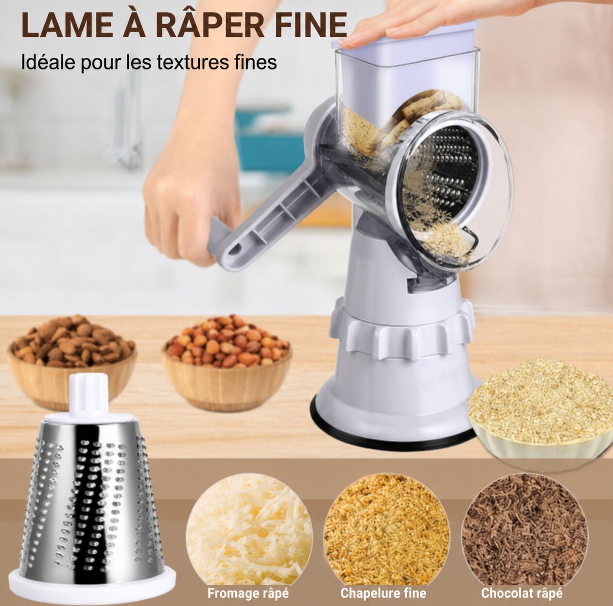 Hachoir Multifonction Manuel – Pratique, Rapide & Efficace