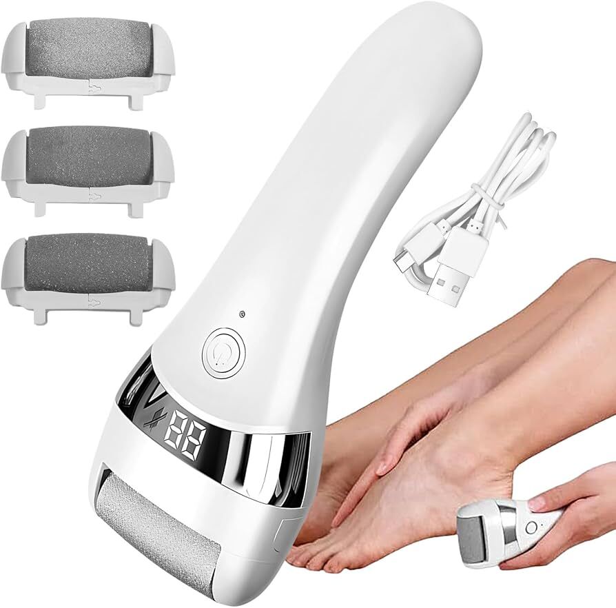 Râpe Électrique pour Pieds – Kit de Pédicure Professionnel Rechargeable