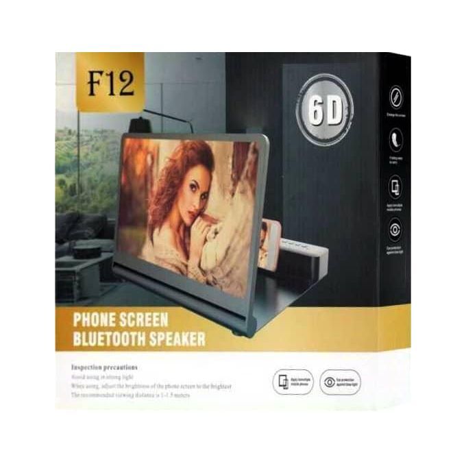 Amplificateur d’Écran 6D F12 avec Haut-Parleur Bluetooth