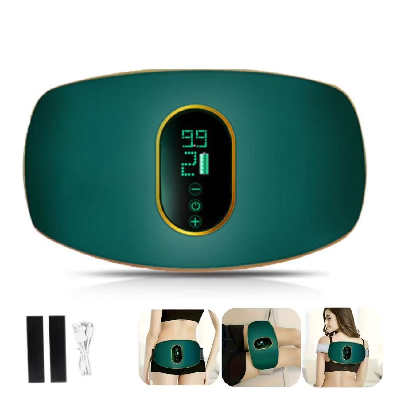 Ceinture de Massage Vibrante & Chauffante pour Taille et Abdomen